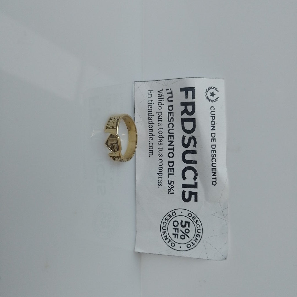 ANILLO DE GRADUACIÓN ORO 14 K 4.5 GRMS (SEMINUEVO)