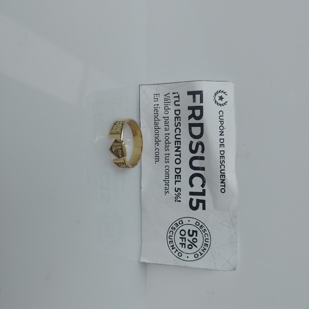 ANILLO DE GRADUACIÓN ORO 14 K 4.5 GRMS (SEMINUEVO)