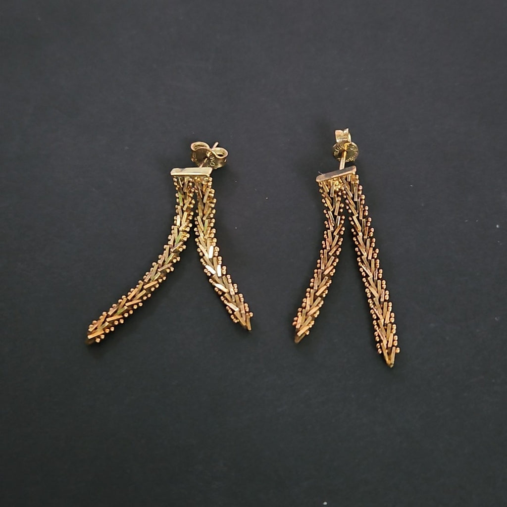 ARETES PAR ORO 14 K 4.2 GRMS (SEMINUEVO)