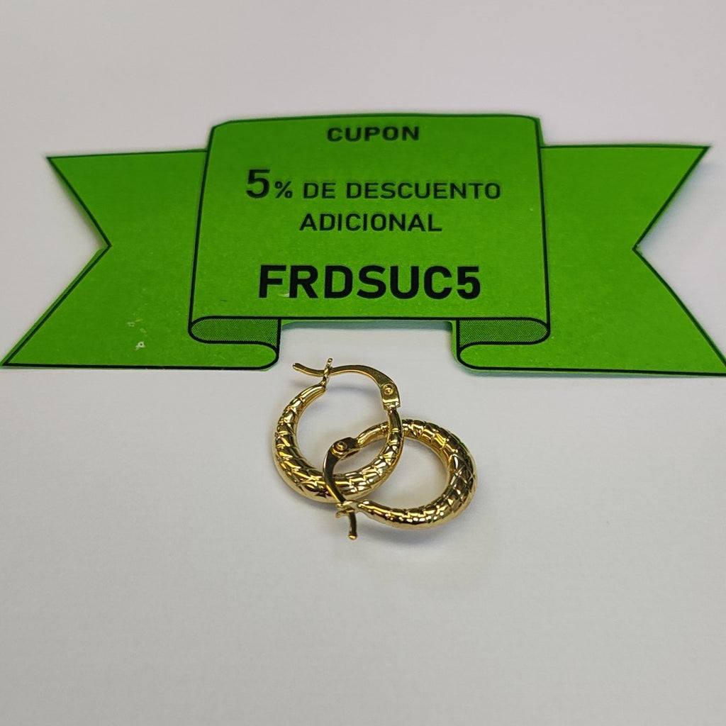 ARRACADAS ORO 14K 1.1 (NUEVO)