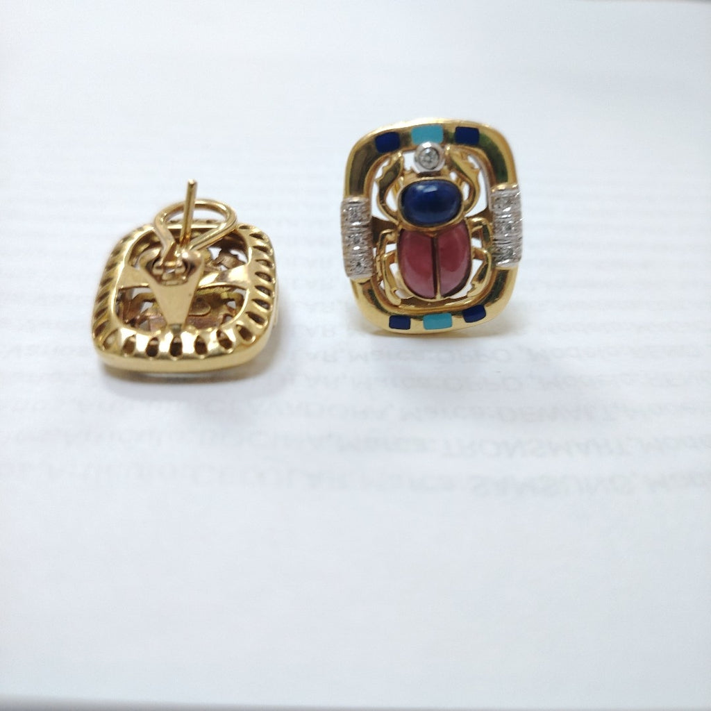 ARETES PAR ORO 18 K 16,60 GRMS (SEMINUEVO)