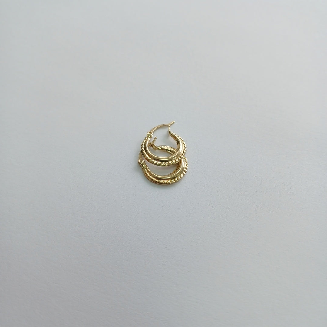 ARRACADAS ORO 14K 0.7 (NUEVO)