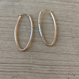ARRACADAS PAR ORO 14 K 1.7 GRMS (SEMINUEVO)