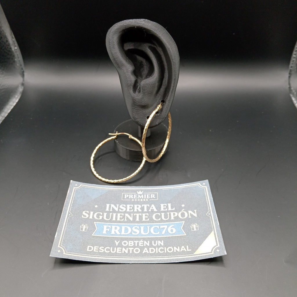 ARRACADAS PAR ORO 14 K 3 GRMS (SEMINUEVO)
