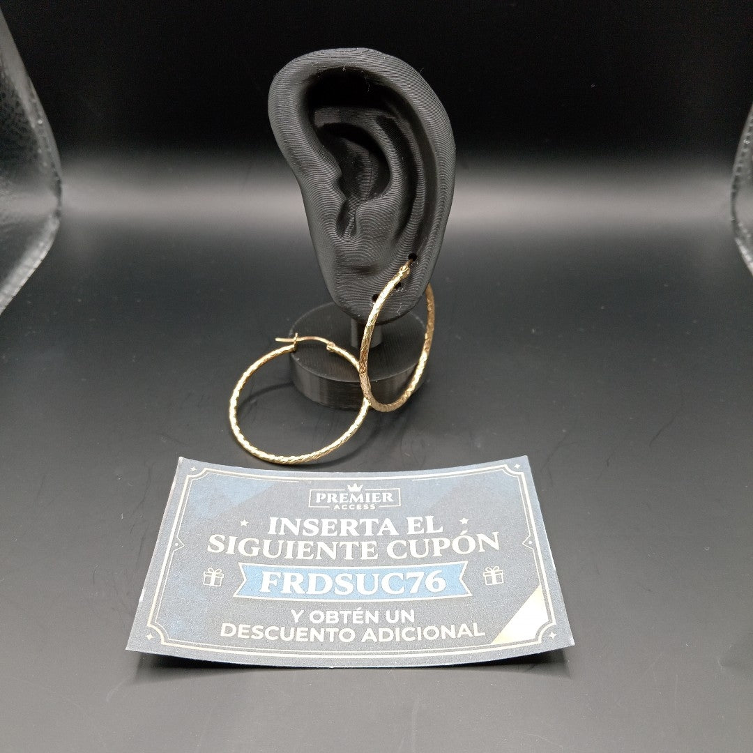 ARRACADAS PAR ORO 14 K 3 GRMS (SEMINUEVO)