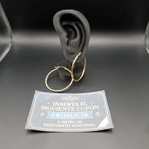 ARRACADAS PAR ORO 14 K 3 GRMS (SEMINUEVO)