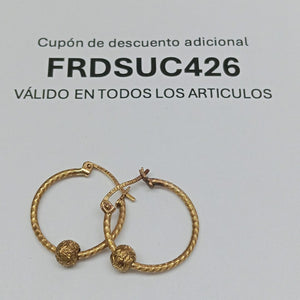 ARETES PAR ORO 10 K 1,90 GRMS (SEMINUEVO)