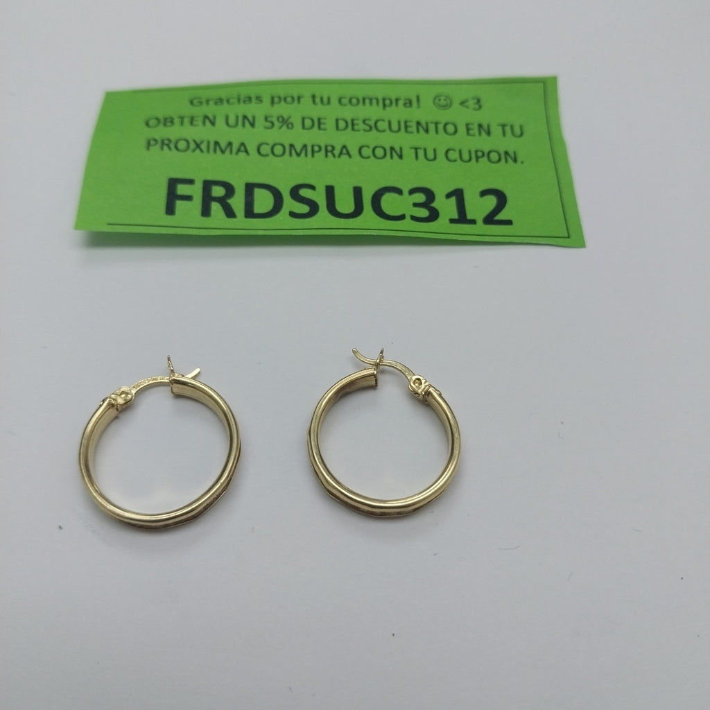 ARRACADAS PAR ORO 10 K 2.4 GRMS (SEMINUEVO)