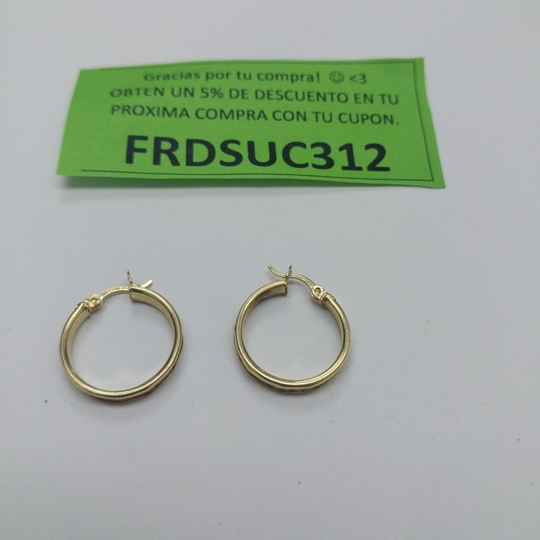 ARRACADAS PAR ORO 10 K 2.4 GRMS (SEMINUEVO)
