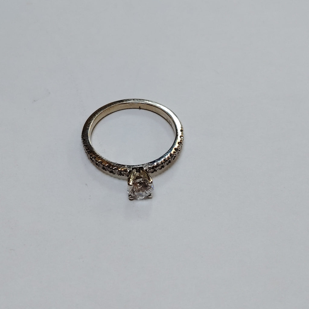 SOLITARIO ORO BLANCO 14 K 2,20 GRMS (SEMINUEVO)