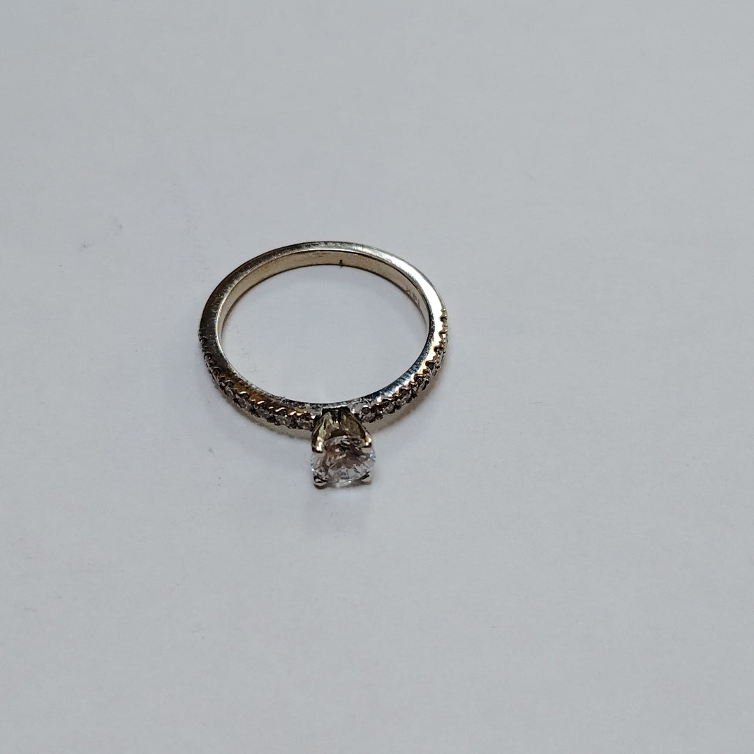 SOLITARIO ORO BLANCO 14 K 2,20 GRMS (SEMINUEVO)