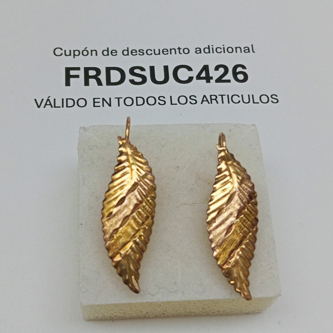 ARETES PAR ORO 8 K 1.4 GRMS (SEMINUEVO)