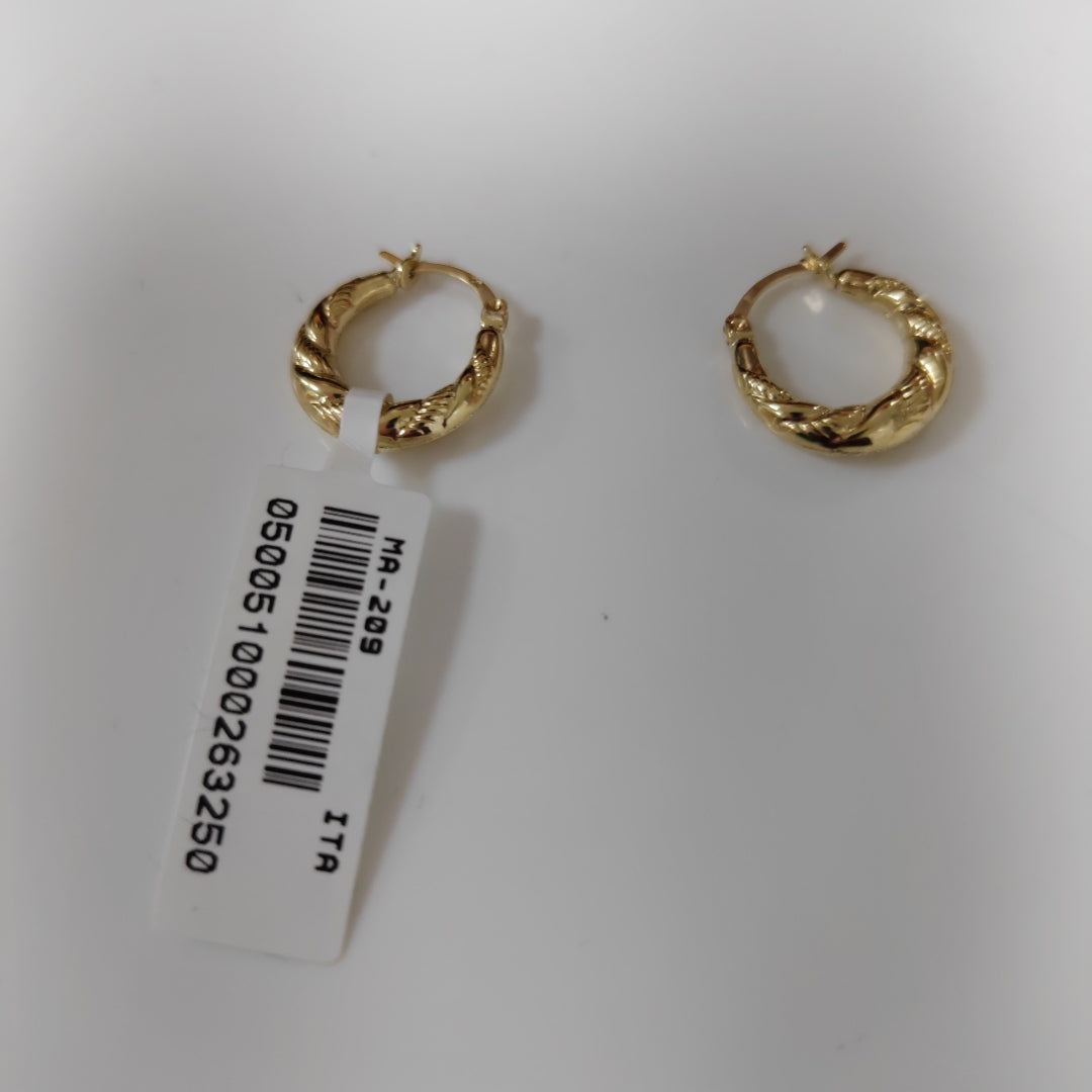 ARRACADAS ORO 10K 0.8 (NUEVO)