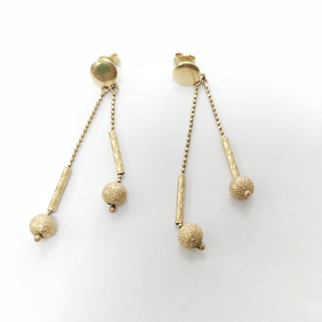 BROQUELES PAR ORO 14 K 5,10 GRMS (SEMINUEVO)
