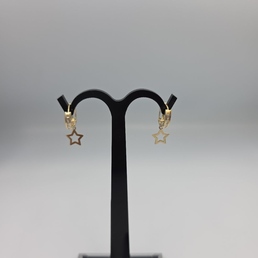 ARRACADAS PAR ORO 10 K 1 GRMS (SEMINUEVO)