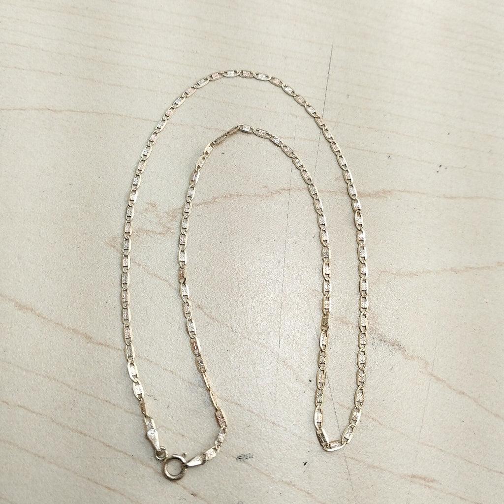 CADENA ORO COMBINADO 14 K 2.3 GRMS (SEMINUEVO)