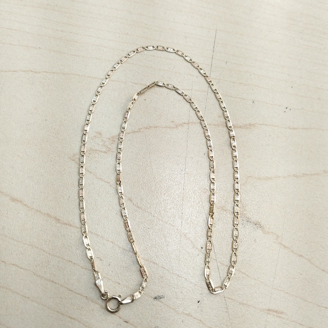 CADENA ORO COMBINADO 14 K 2.3 GRMS (SEMINUEVO)