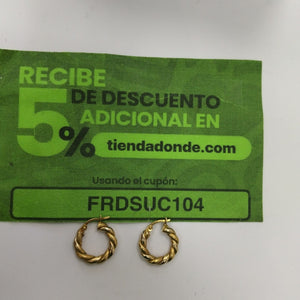 ARRACADAS PAR ORO 14 K 3 GRMS (SEMINUEVO)