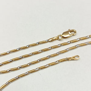 CADENA ORO COMBINADO 14 K 5,00 GRMS (SEMINUEVO)