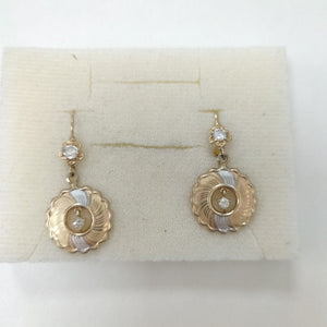 ARETES PAR ORO 14 K 2.7 GRMS (SEMINUEVO)