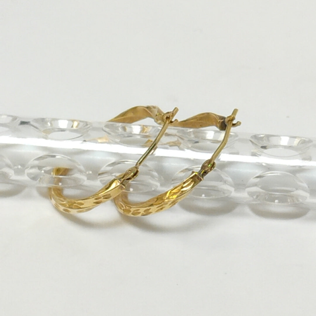 ARRACADAS PAR ORO 14 K 0,80 GRMS (SEMINUEVO)