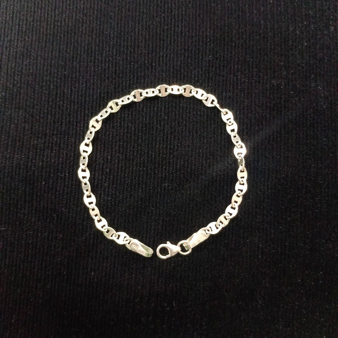 PULSERA TEJIDO ESPECIAL PLATA .925 18 CM 3.2 GR (NUEVO)