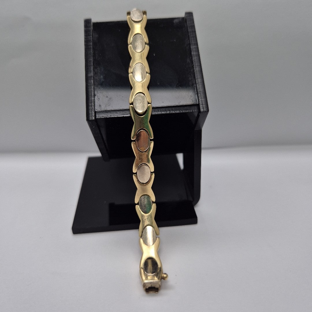 PULSERA ORO, ORO BLANCO 14 K 15.7 GRMS (SEMINUEVO)