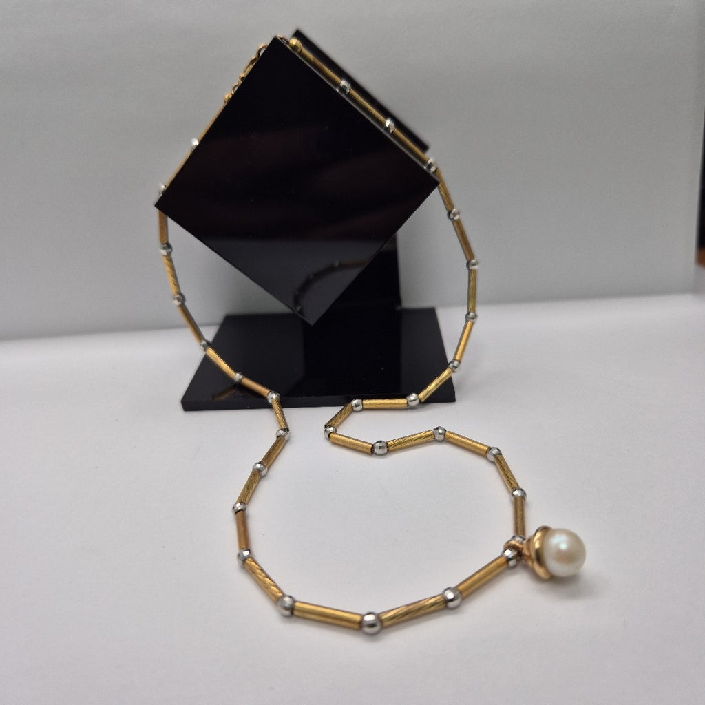 GARGANTILLA ORO, ORO BLANCO 14 K 10 GRMS (SEMINUEVO)