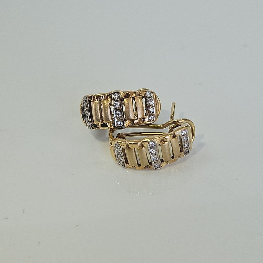 BROQUELES PAR ORO 14 K 5,30 GRMS (SEMINUEVO)
