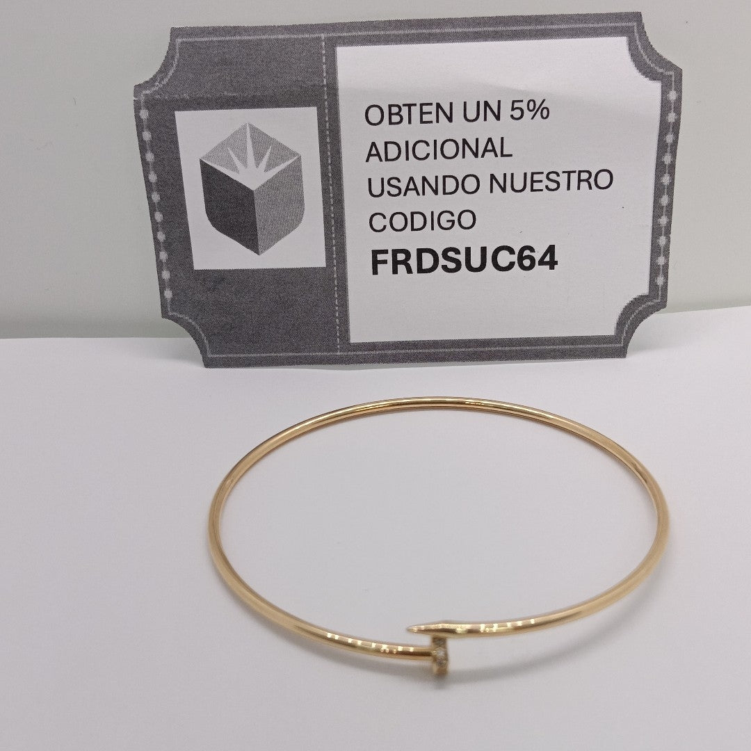PULSERA CLAVO ORO 14K 2.8 (NUEVO)