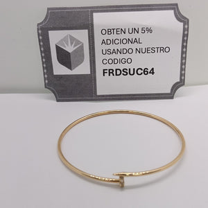 PULSERA CLAVO ORO 14K 2.8 (NUEVO)