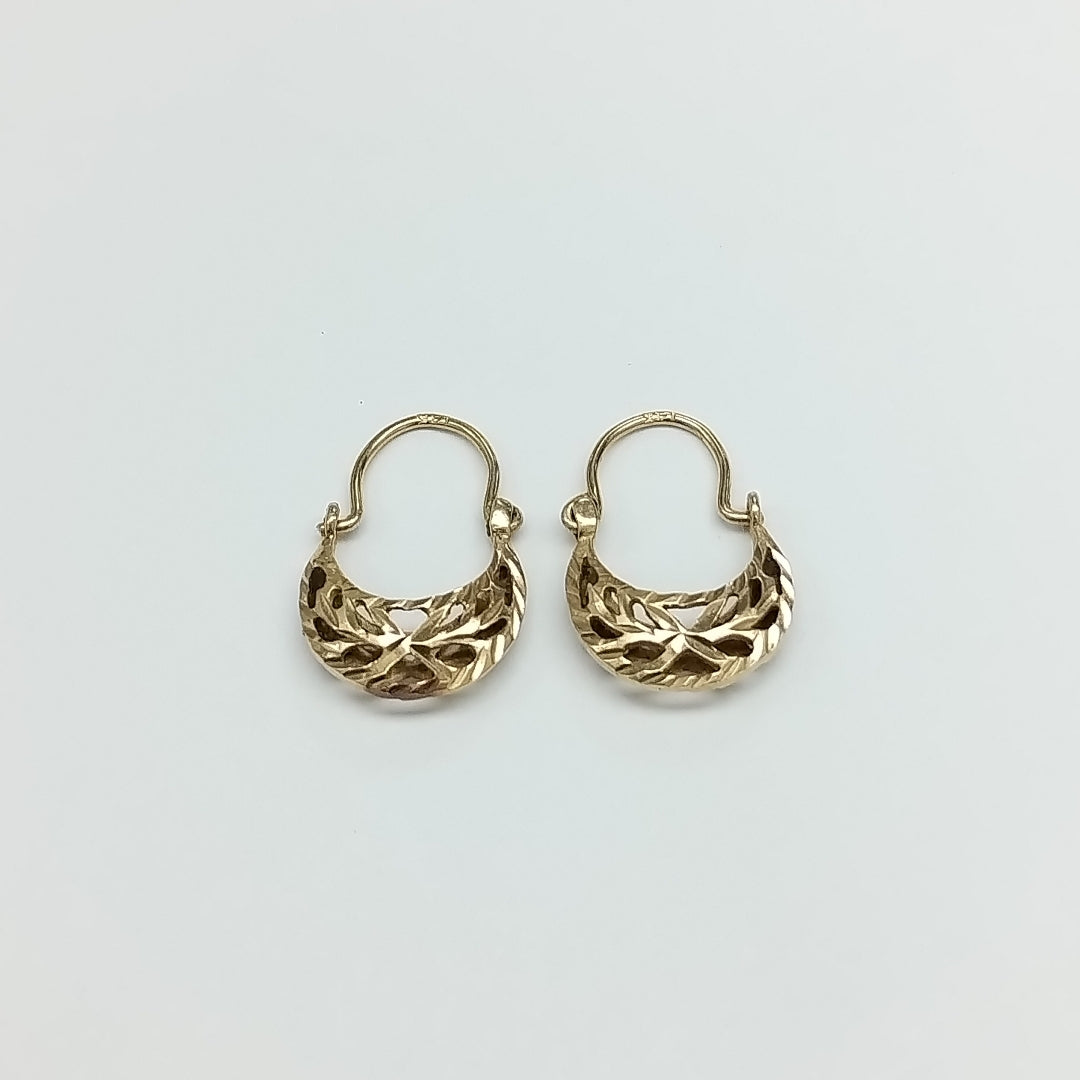 ARETES PAR ORO 14 K 1.2 GRMS (SEMINUEVO)