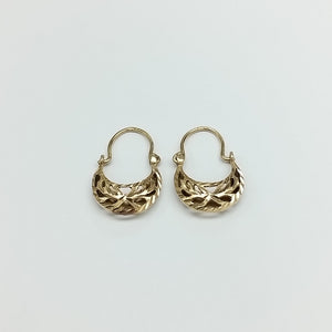 ARETES PAR ORO 14 K 1.2 GRMS (SEMINUEVO)