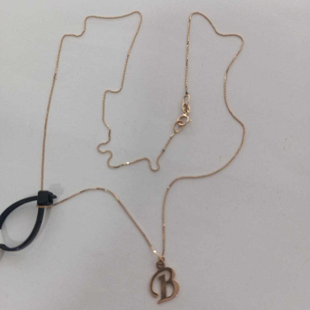 DIJE, GARGANTILLA ORO 14 K 1.3 GRMS (SEMINUEVO)