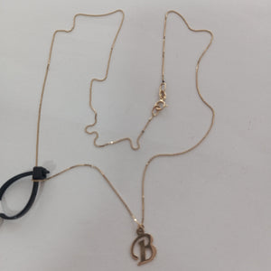 DIJE, GARGANTILLA ORO 14 K 1.3 GRMS (SEMINUEVO)