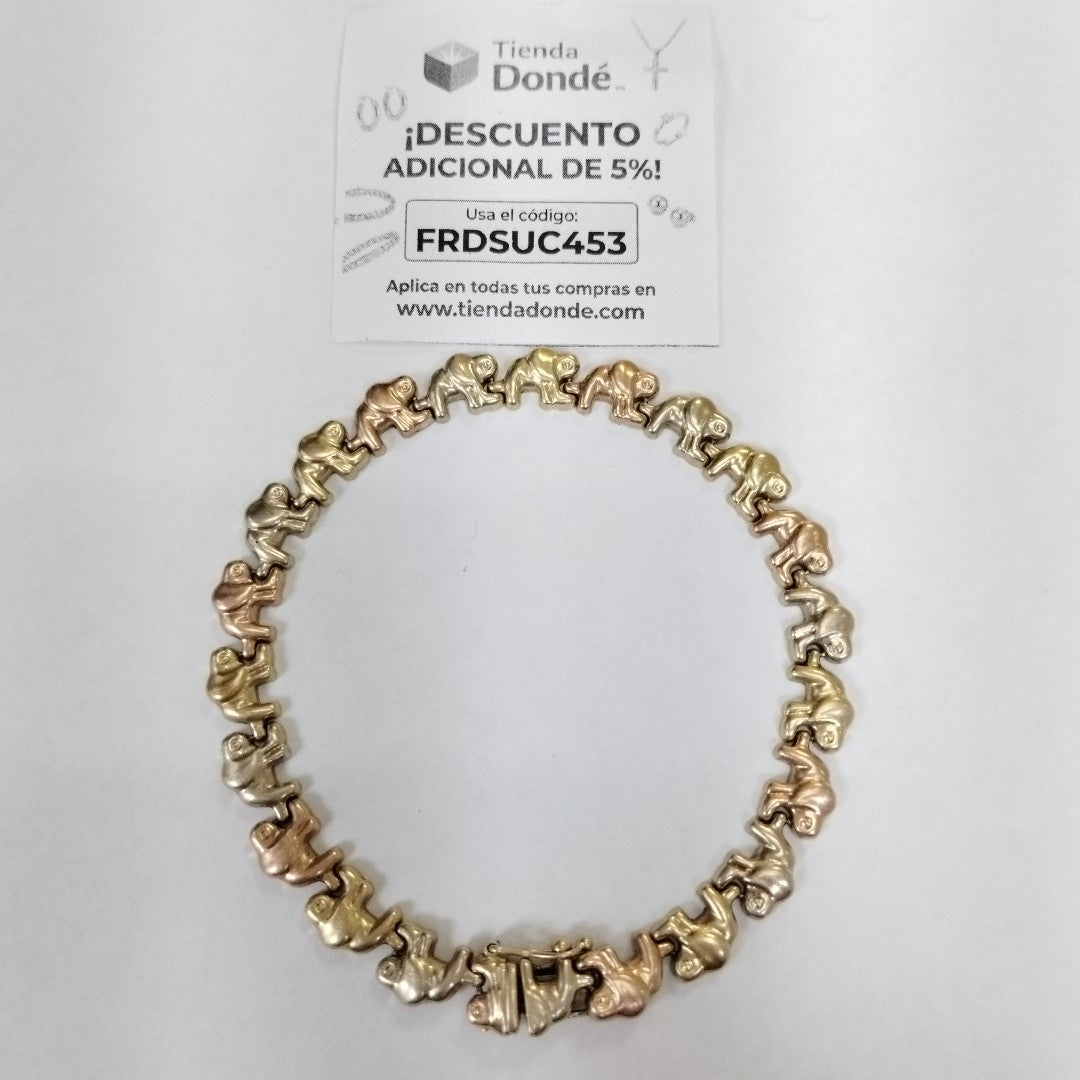 PULSERA ORO COMBINADO 14 K 11,70 GRMS (SEMINUEVO)