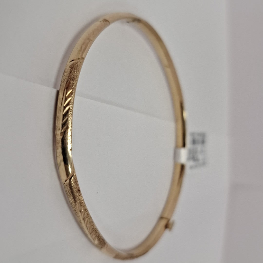 PULSERA RIGIDA ORO 14 K 3.7 GRMS (SEMINUEVO)