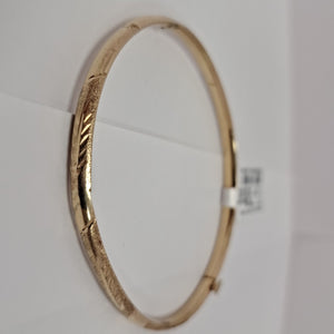 PULSERA RIGIDA ORO 14 K 3.7 GRMS (SEMINUEVO)