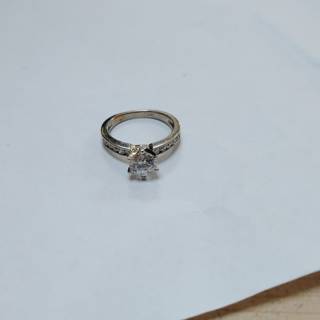ANILLO ORO BLANCO 14 K 3,30 GRMS (SEMINUEVO)