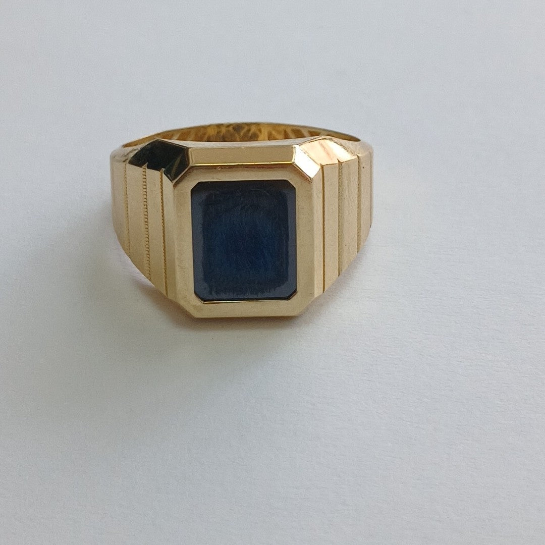 ANILLOS CABALLERO ORO 14K 5.6 (NUEVO)