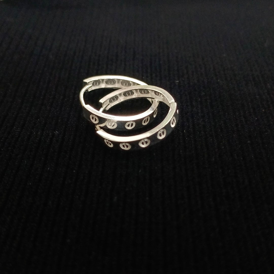 ARETES ARRACADAS FIG TORNILLOS PLATA .925 2.63 GR (NUEVO)