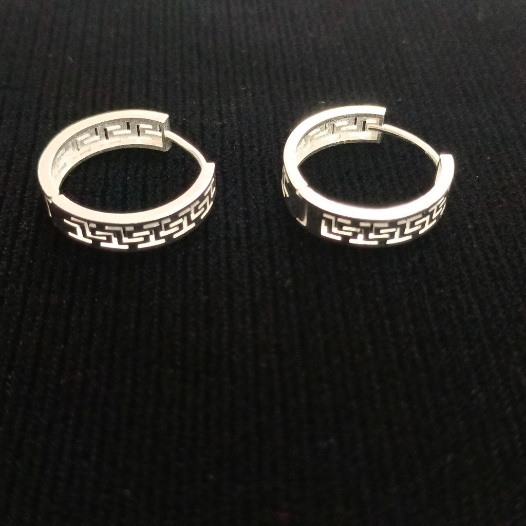 ARETES ARRACADAS GRECAS PLATA .925 4.13 GR (NUEVO)