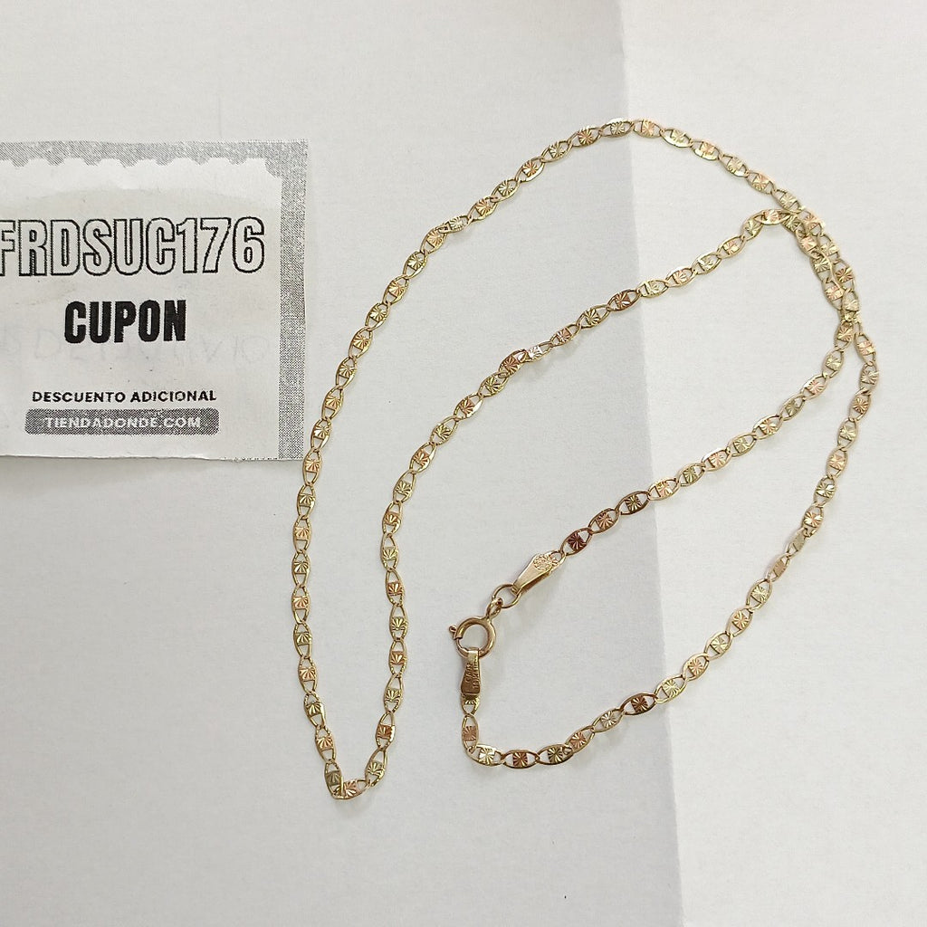 CADENA ORO COMBINADO 10 K 2.2 GRMS (SEMINUEVO)