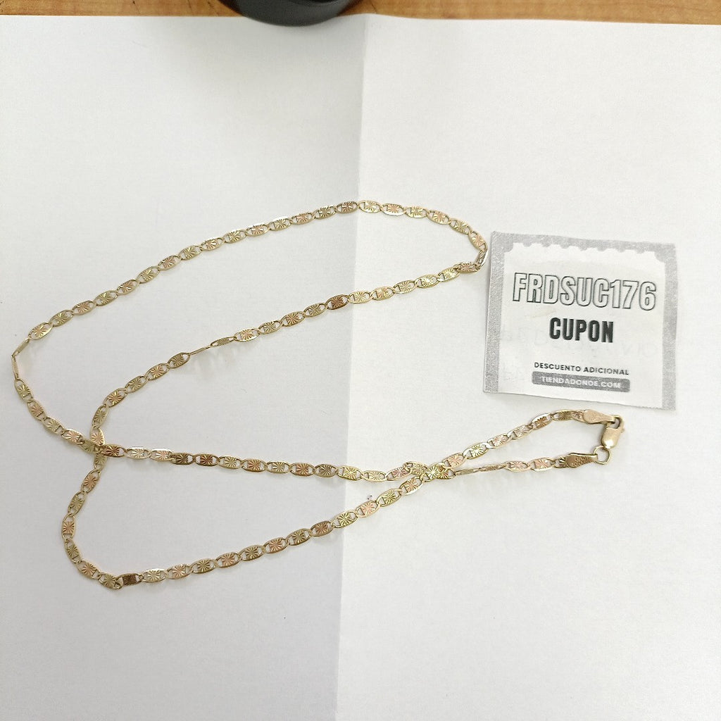 CADENA ORO, ORO COMBINADO 10 K 6.7 GRMS (SEMINUEVO)