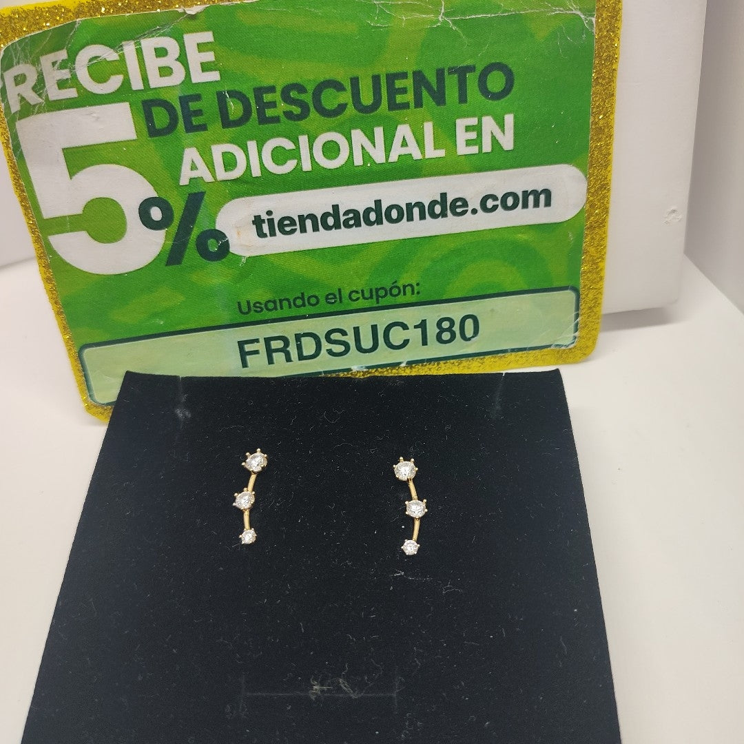 ARETES PAR ORO 10 K 1,50 GRMS (SEMINUEVO)