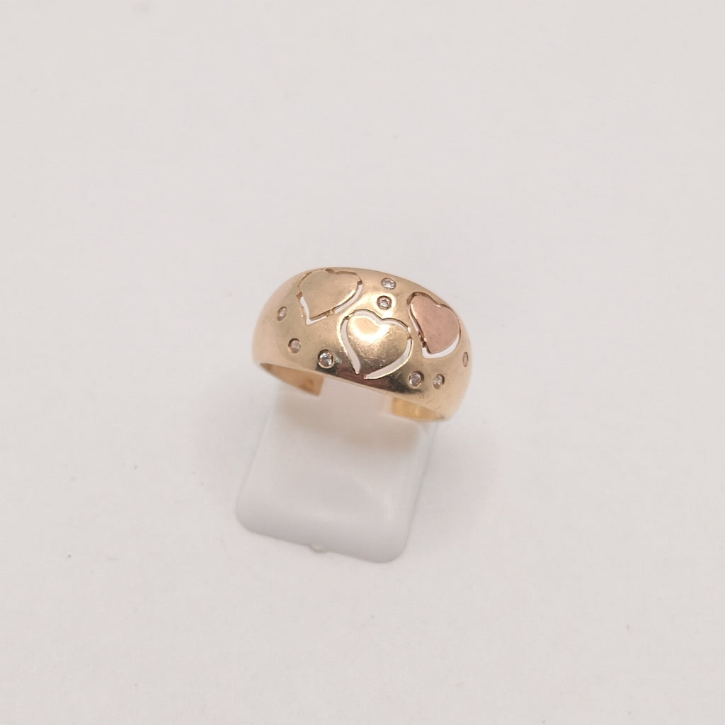 ANILLO ORO,RODIADO 10 K 3,00 GRMS (SEMINUEVO)