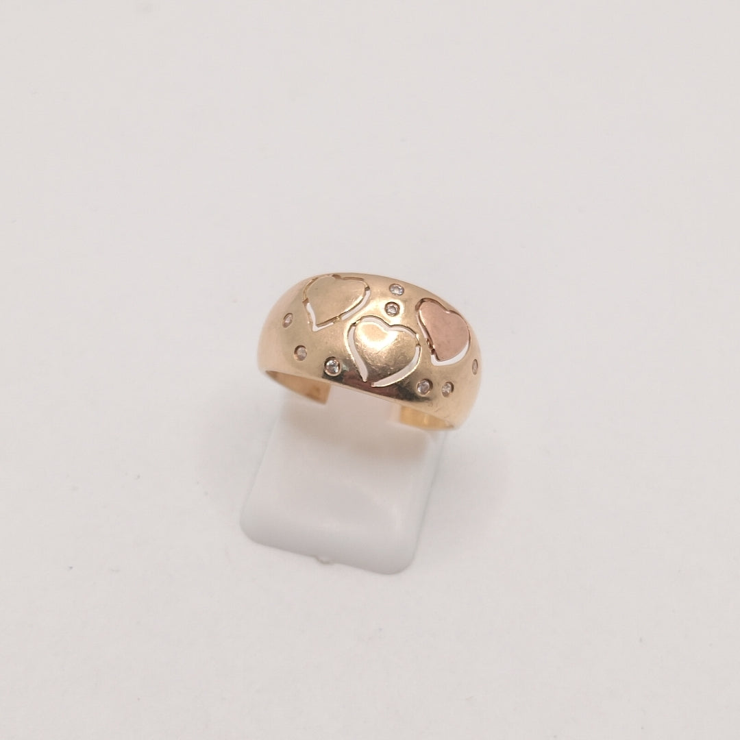 ANILLO ORO,RODIADO 10 K 3,00 GRMS (SEMINUEVO)