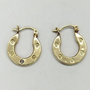 ARRACADAS PAR ORO 10 K 1,40 GRMS (SEMINUEVO)