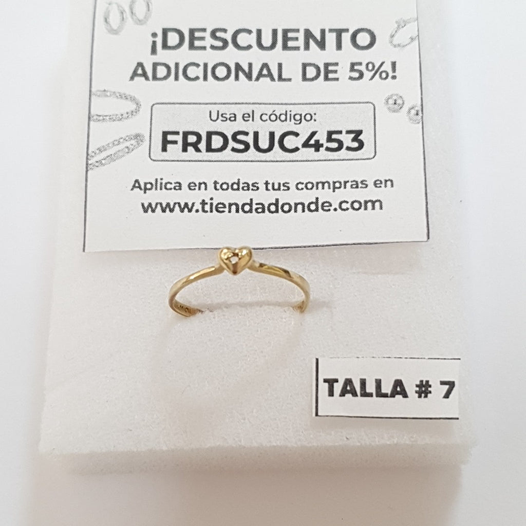 ANILLITO ORO 10 K 0.9 GRMS (SEMINUEVO)