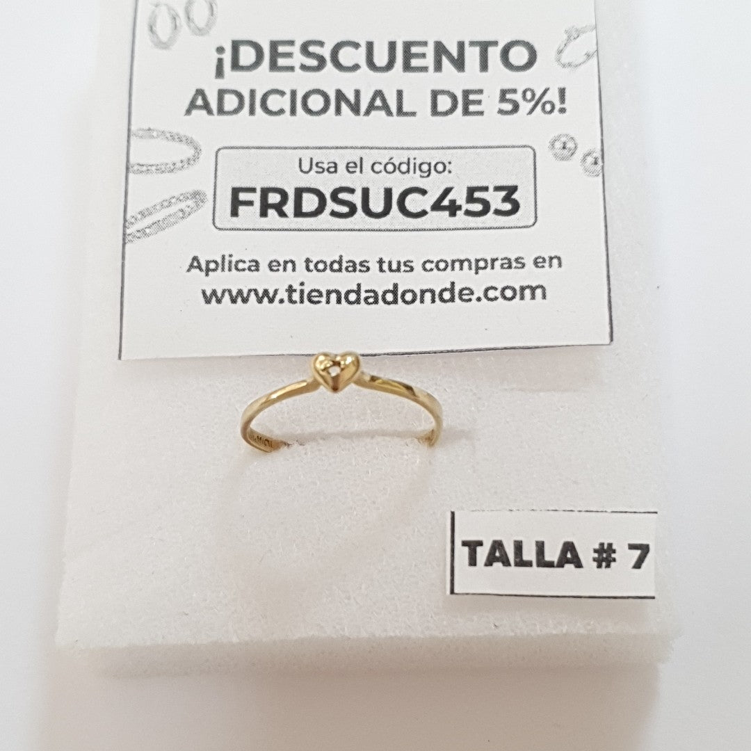 ANILLITO ORO 10 K 0.9 GRMS (SEMINUEVO)